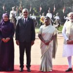 Maldives President Muizzu receives ceremonial welcome at Rashtrapati Bhavan in New Delhi